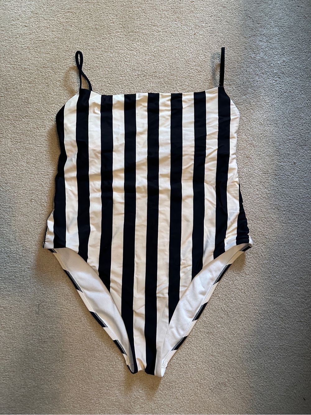 Shade & Shore Cute Striped One Piece Swimsuit size large